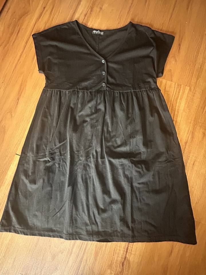 Womens, Shein, black babydoll, size small, dress PN 1270