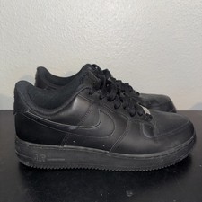 Nike Air Force 1 07 Triple Black Mens 9 CW2288-001 Shoes Sneakers