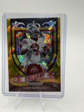 2021 Panini Prizm Draft Picks Collegiate #163 Justin Fields Gold Ice