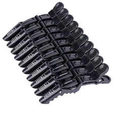Alligator Hair Clips Wide Teeth Double Hinged Salon Styling Sectioning 10 PCS