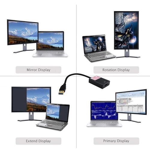 3.0 Adapter HDMI A Buchse > USB Typ A Stecker schwarz USB Stick HDMI Adapter - Bild 8 von 12