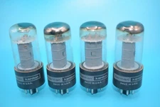 Matched Quad - 1964 GE Harman/Kardon Vintage Power Output Tubes - TV7 Tested++++