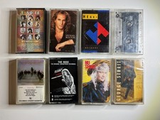 Lot of 8 1980s-90s Pop Rock Cassette Tapes Heart, Joe Perry More VG+ Untested