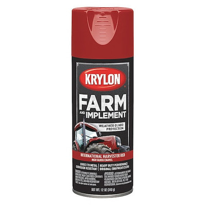 Krylon K01933008 Spray Paint, International Harvester Red, High Gloss, 12 Oz