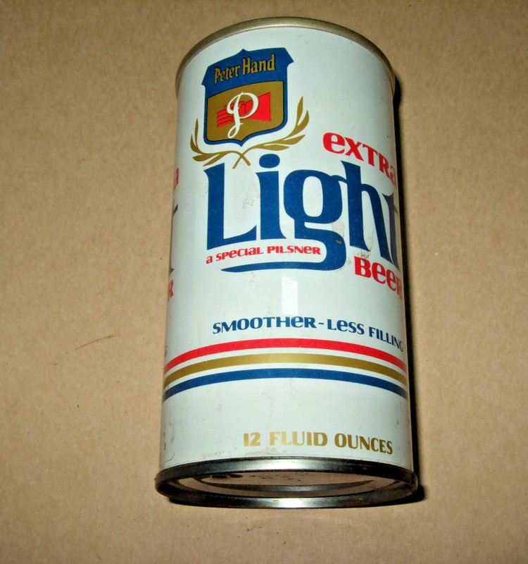 Extra Light A Special Pilsner Beer Can SS Steel Bottom Opened