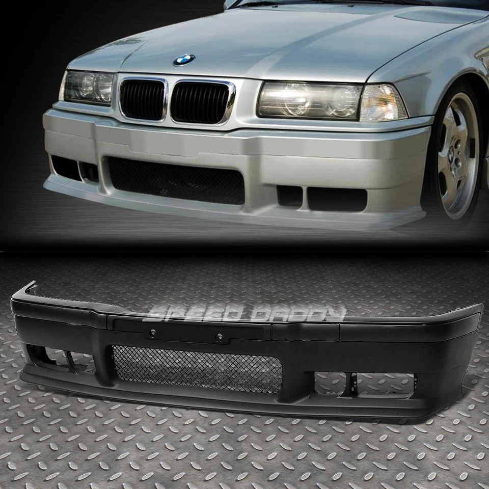 SMOKED RED 3D LED REAR BRAKE TAIL LIGHT+M3 STYLE FRONT BUMPER FOR 92-98 E36 2DR Foto 2 de 4