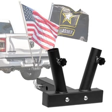 Stark USA 2" Hitch Flag Pole Holder Universal Flagpole Truck 2 Flag Pole Mount