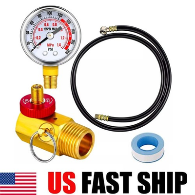 #ad Air Tank Repair Kit with Safety Valve Pressure Gauge Hose for Portable CarryTank $17.71