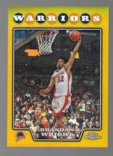 2008-09 Topps Chrome  Brandan Wright  Gold Refractor #46/50
