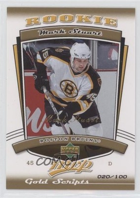 2006-07 Upper Deck MVP Rookie Gold Script 20/100 Mark Stuart #344 Rookie RC 8tn