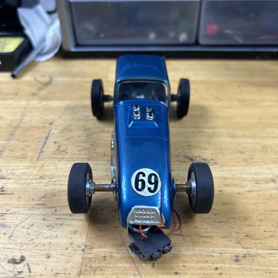 Vintage 124 scale Slot Car sportsman, scratch built chassis | eBay