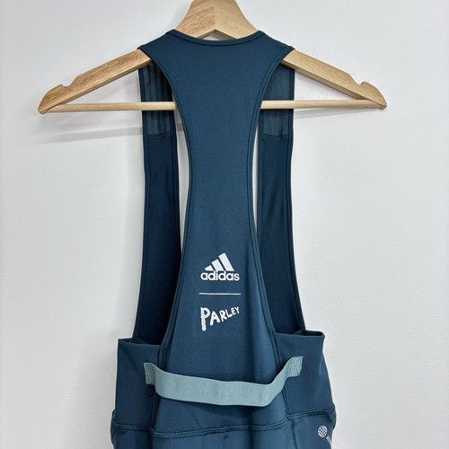 Adidas Womens Parley Bib Cycling Shorts Padded Cycle Teal Green Reflective M - Picture 10 of 23