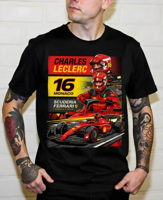 CHARLES LECLERC F1 CUSTOM DESIGN - T-Shirt Size S-5XL