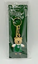 Starbucks Holiday Collection 2025 Bearista Lid Stopper Bear Keychain NWT