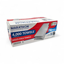 Marathon Multi-Fold Paper Towels 1-Ply Refill - 250 Count / 16 Packs