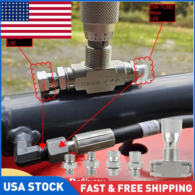 Hydraulic Flow Control Valve Kit - STB-G3/8 - Mini Excavator - AGT -3/8'' L08
