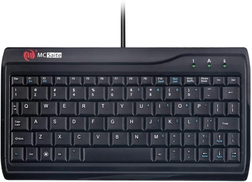 Super Mini Wired Keyboard, MCSaite Full Size 78 Keys Keypad Small Portable Fit w - Image 2 of 4