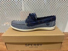 Sperry STS84344 Women  s Koifish Sparkle Chambray Boat Shoe Blue - New In Box