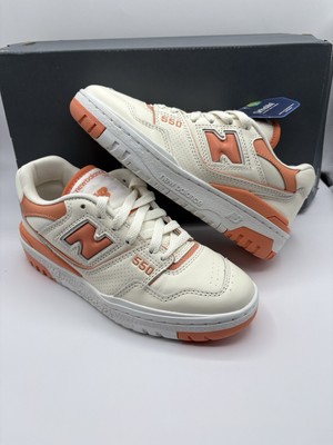New Balance 550 Beige Orange BBW550AJ Sneakers Womens Size 5.5