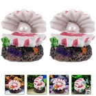 Durable White Resin Fish Tank Decor 2Pcs Aquarium Shell Landscaping EBay durable-white-resin-fish-tank-decor-2pcs-aquarium-shell-landscaping-ebay