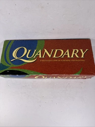 Quandary Board Game 1994 Milton Bradley Vintage Strategy Game – Complete Used