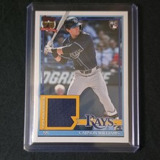 Topps 2026 Series 1 1991 Relics Carson Williams Rookie Memorabilia #91R-CW Rays