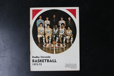 Bradley University Basketball 1972-73 Team Guide Program MVC