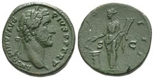 Antoninus Pius AE Sestertius. AD 145-146. Rome mint.