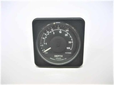 BandG / H2000 Synchro Analog Depth Gauge (FT and Fathoms)TESTED GOOD!