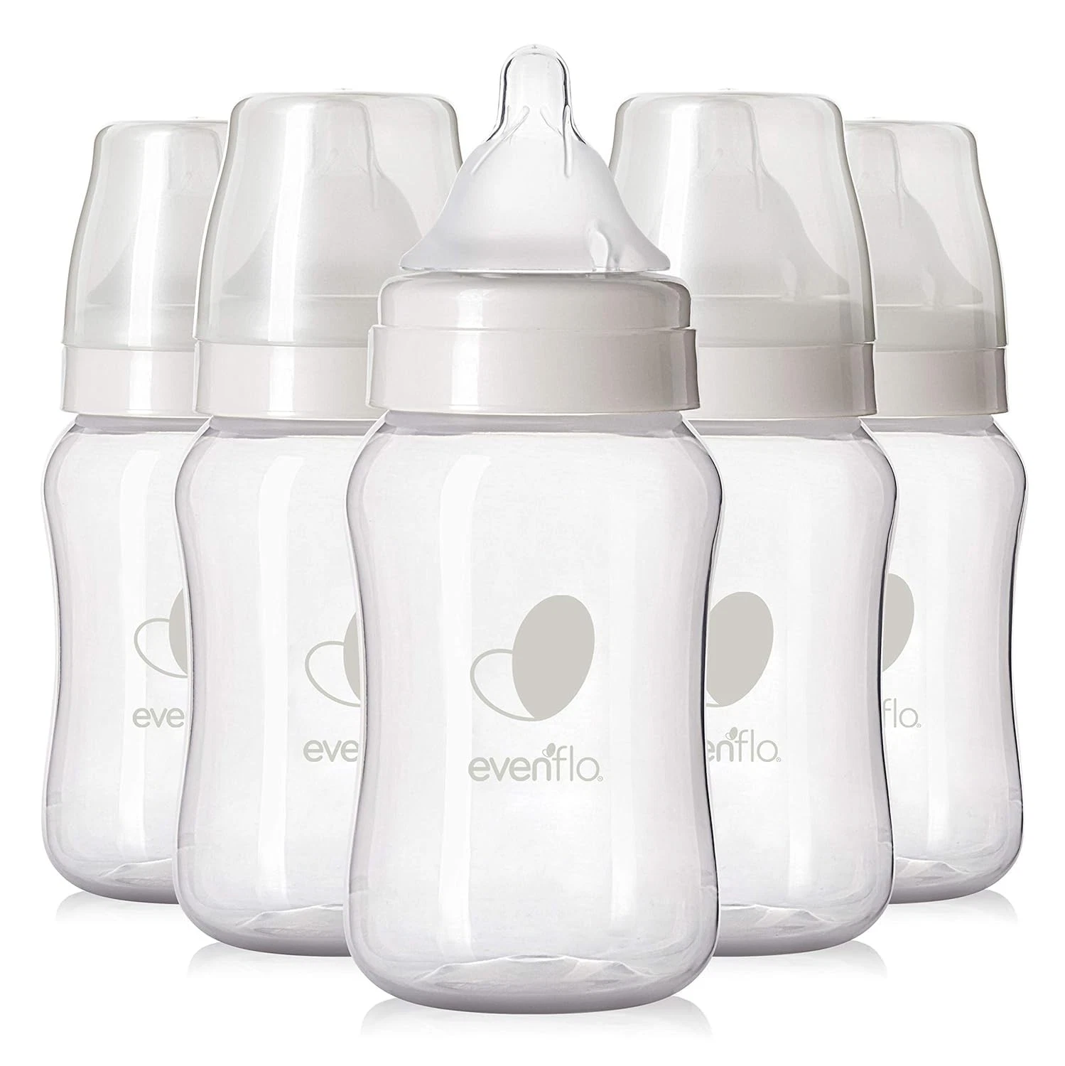 Evenflo Balance Plus Wide Neck Baby Bottles 9oz 6 Pack Anti Colic Venting