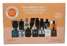 Ulta The Perfect Gift Men's Fragrance Discovery Set + Atomizer $15 Gift Card New