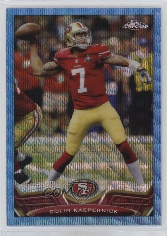 2013 Topps Chrome Blue Wave Refractor Colin Kaepernick #220 11to