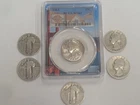 $1.50 Face Silver Standing Liberty Washington Quarters 25C 1927-28 1946-47 MS63