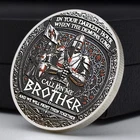 Knight Brotherhood Challenge Coin Brother Quote Medieval Crusader Gift Medal