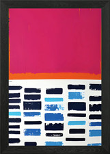 Quadro MCM astratto con cornice wall art poster stampa su tela