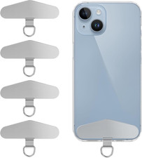 4PCS Metal Phone Tether Tabs, Phone Lanyard Replacement Part Universal Cellphone