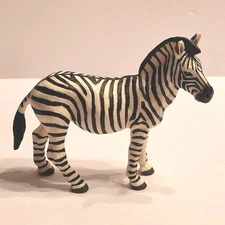 Safari Limited Zebra Figure 2008 Safari Ltd Animal Toy Wildlife Wonders 3.5"x4"