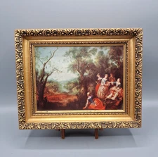 Vintage Le Printemps by Nicolas Lancret Lithograph Art Print French Rococo Repro