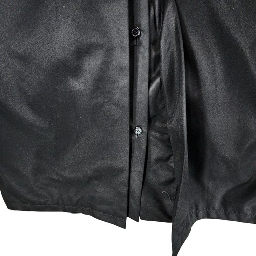 Stafford Trench Coat sz 42 Mens Black Zip Out Removable Lining Nylon Wool Office - Picture 11 of 11