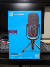 JLab Talk USB Microphone 96kHz/24-bit Condenser - Open Box Tested - Black