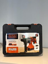 BLACK+DECKER Cordless SDS Plus Hammer Drill & Kit Box BCD900D1KQ-GB