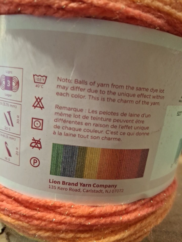 Lion BRAND Mandala Sparkle Yarn Nova 023032027128. - Image 4 of 4