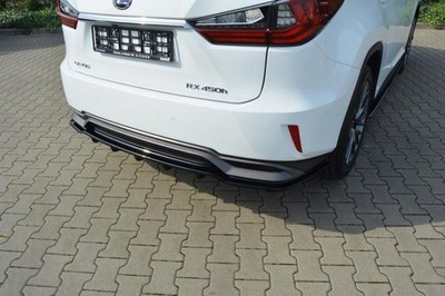 Maxton Design Diffusor Heckansatz passend für Lexus RX Mk4 H schwarz Hochglanz