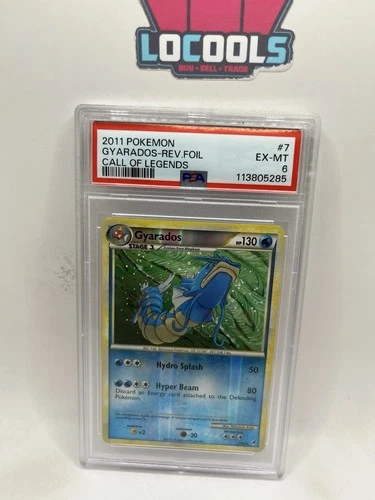 2011 Pokemon Gyarados Reverse Holo 7/95 -  Call of Legends PSA 6