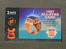 Oakland Coliseum 1995 Stadium Club Ring Leaders Gold Phone Card 1987 All Star Gm