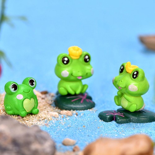 Fairy Bonsai Decor Micro Landscape Mini Statue Frog Ornament Miniature Frogs - Picture 9 of 9