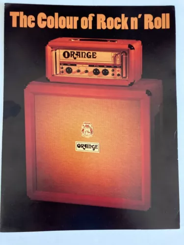 1995 The Colour of Rock n' Roll Orange Amps Relaunch Brochure Gibson Guitar Corp