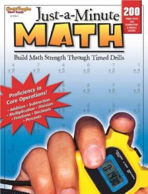Just-a-Minute Math: Reproducible Grades 1-8 - Paperback By STECK-VAUGHN - GOOD