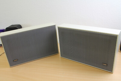 SABA FL815F FLACHLAUTSPRECHER VINTAGE Weiss Paar Selten