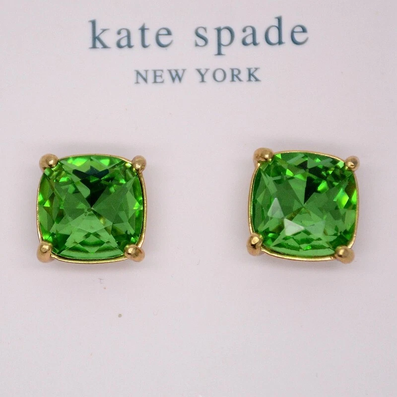 Kate spade green stud earrings sale
